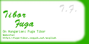 tibor fuga business card